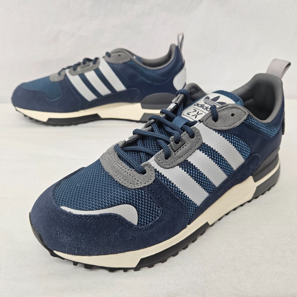 Adidas ZX 700 HD Retro Sneakers H01850 Crew Navy Grey Blue Men's Size 10 - Picture 3 of 10